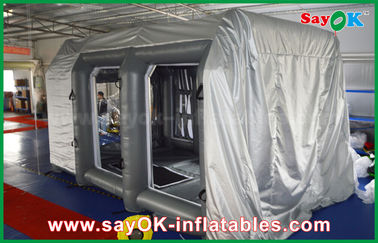 Giant Gray Custom Inflatable Products PVC Inflatable Spray Booth For Car