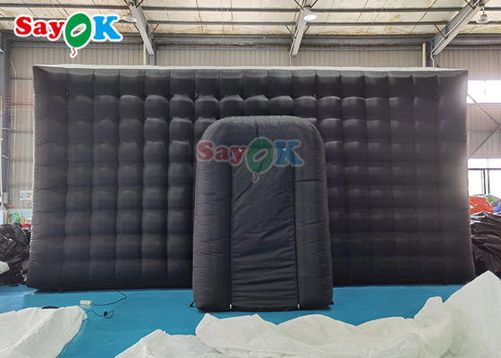 Black  Inflatable Camping Cube Tent For Outdoor Wedding Party