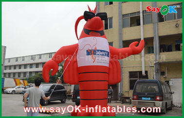Blow Up Cartoon Characters Advertising Red Inflatable Animal Giant Lobster Inflatable Model 2 Years Warranty