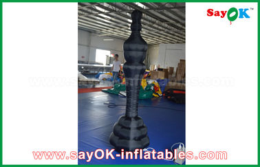 Black / White Oxford Cloth Custom Inflatable Products International Chess Draughts With CE/UL Blower