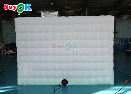210D Oxford Inflatable Photo Booth Photographer Studio Portable Stage Cube Photo Booth With Led Light