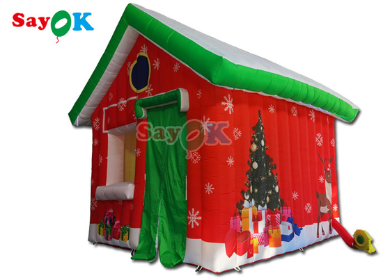 Outdoor Inflatable Holiday Decorations Inflatable Christmas House 4.6x4.6x5mH
