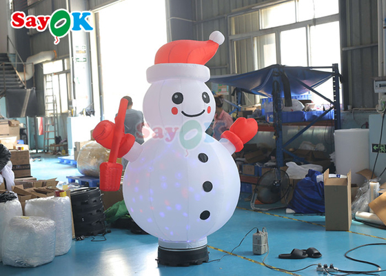 Oxford Cloth Inflatable Holiday Decorations Air Model Pvc Inflatable Rotating Christmas Snowman
