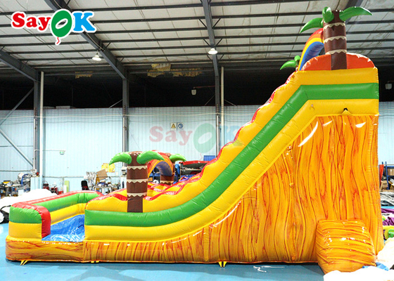 Adult Backyard Inflatable Water Slide With Swimming Pool Blow Up Slip N Slide 9x5.5x6mH