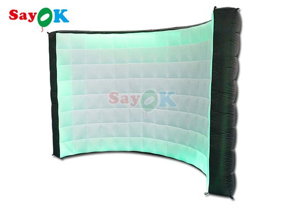 Portable Curved Inflatable Photo Booth Backdrop Wall For Exhibition