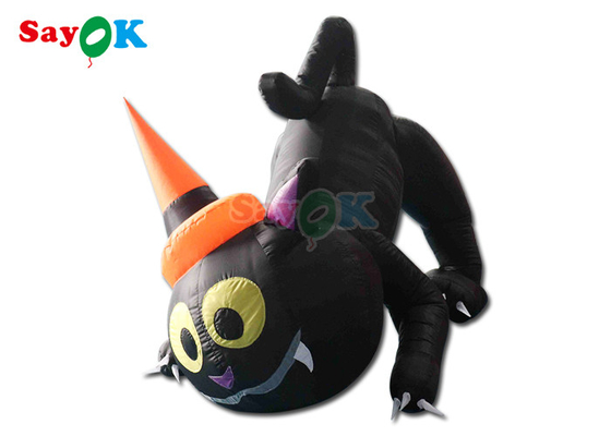 Halloween Cartoon Animal Model Inflatable Black Cat Halloween Yard Decoration