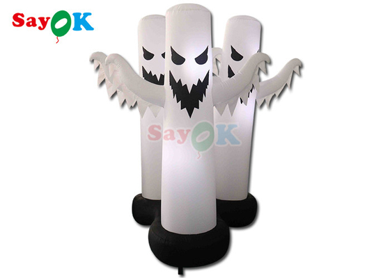 4.9Ft  Inflatable Halloween Decorations 3 Ghosts Model Halloween Decor With LED Light