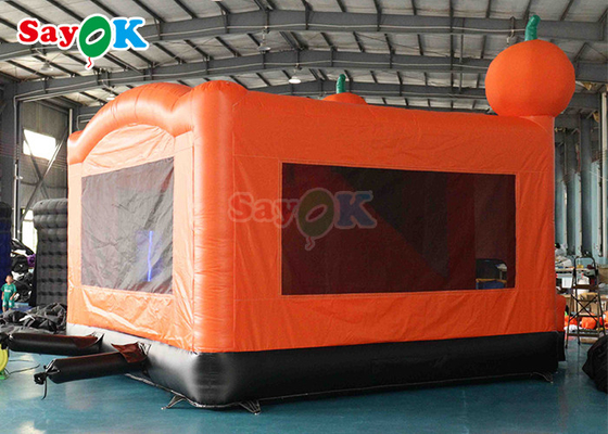 Commercial Haunted Halloween Inflatable Bounce House Castle Slide  15.7x15.7x16.4ft