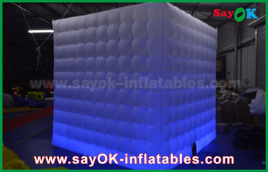 Inflatable Photo Studio 1 Door Waterproof Wedding Inflatable Mobile Photo Booth With Changeable Led Strip