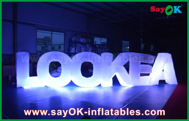 Giant Inflatable Led Letter Lookea Lighting Outdoor Inflatable Decorations For Party
