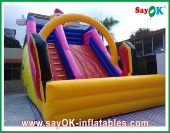 Inflatable Swimming Pool Slide For Hire L6 X W3 X H5m Customized Inflatable Bouncer Slide 0.55mm PVC For Playground