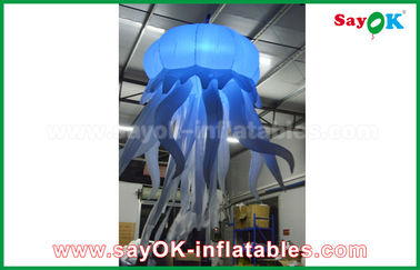 190T Nylon Cloth Jellyfish Inflatable Lighting Decoration With Led Light Party