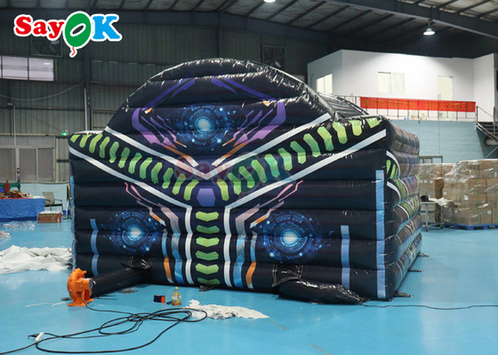 Funny Inflatable IPS Sport Games Inflatable Interactive Center Light Battle With Play System Arena Tent