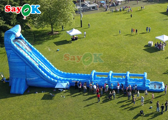 100ft Long Inflatable Water Slide Park Large Commercial Inflatable Water Slide With Pool