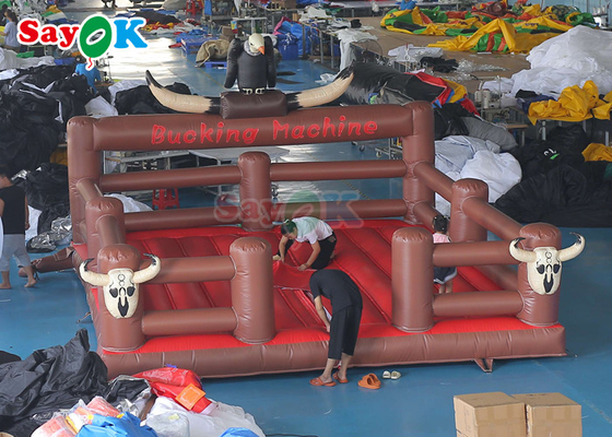 PVC Inflatable Bullfighting Machine Bucking Bronco Outdoor Sport Games Crazy Rodeo Bull Fight Mechanical Bull
