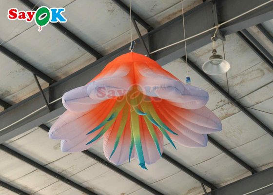 6.6FT Giant Inflatable Flower With Led Lights Inflatable Flower For Park