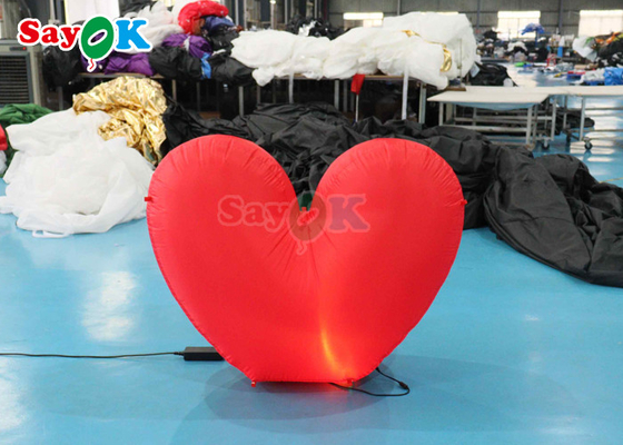Giant Inflatable Heart Light Red Wedding Proposal Scenefor Incredible Events