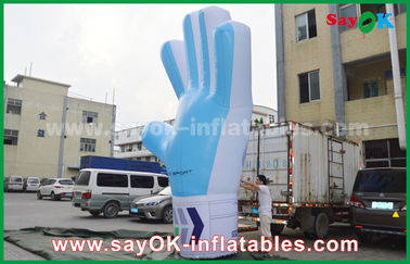 Giant Oxford Custom Inflatable Products , 2m  tall  Inflatable Blue Hand Model for Events