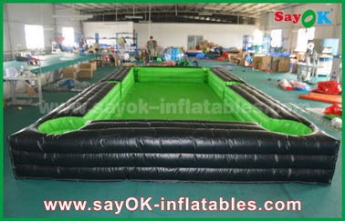 Inflatable Backyard Games Portable Giant Outside PVC Tarpaulin Inflatable Soccer / Table Tennis Court With CE Blower