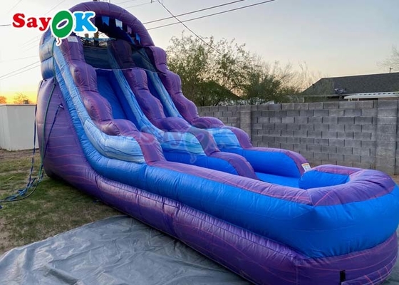 Giant Garden Games Water Inflatable Water Slide Purple Inflatable Double Slides