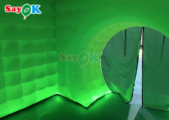 Inflatable Party Decorations Black Led Inflatable Camera Photo Booth For Commercial Exhibition