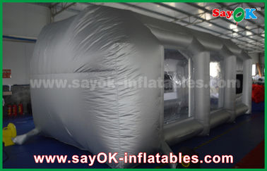 Inflatable Car Tent Mobile Inflatable Air Tent / Inflatable Spray Booth With Filter For Car Cover