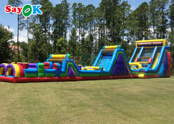 150m 495ft Commercial Inflatable Obstacle Course For Adult
