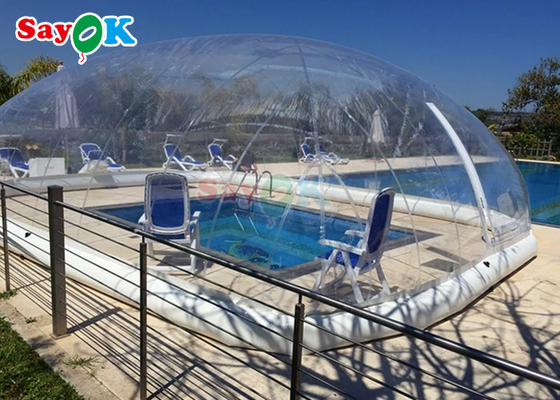 Outdoor Customized Transparent Clear Waterproof PVC Swimming Cover Tents Winter Enclosures Bubble Dome