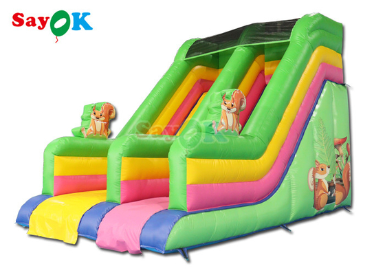 Commercial Grade Inflatable Water Slide Custom Rainbow Inflatable Slide