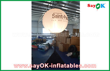 190T Nylon Cloth 1.5m DIA Advertising Inflatable Lighting Decoration Stand Balloon With Tripod
