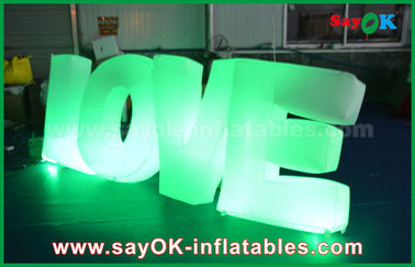 Colorful Inflatable Letter Love With Led light For Party / Wedding Decoration