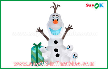 210 D Oxfor Cloth Christmas Snowman Inflatable Holiday Decorations customized