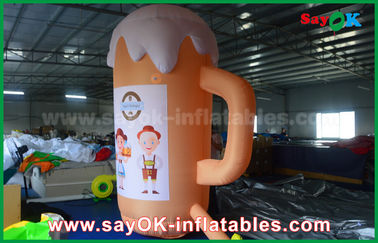 Orange Custom Inflatable Products / Inflatable Cup and Beer for Promotion / Party