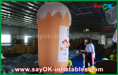 Orange Custom Inflatable Products / Inflatable Cup and Beer for Promotion / Party