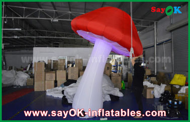 Big Red and White Inflatable Lighting Decoration For Party / Event