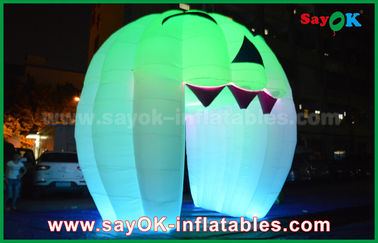 Cute Inflatable Holiday Decorations Lighting Ghost Door / Large Inflatable Pumpkin