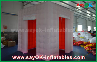 Inflatable Photo Studio LED Lighting Inflatable Photo Booth With 2 Doors / Inflatable Tent
