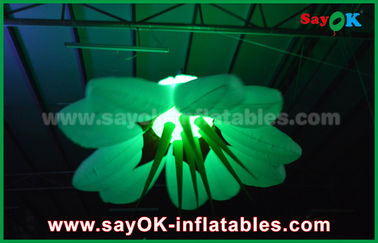 190T Nylon Color Changeable Inflatable Flower Lighting Decoration For Wedding