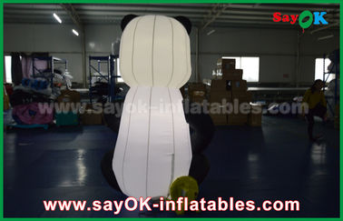 Durable Custom Inflatable Products , Animal Inflatable Panda Cartoon For Advertising