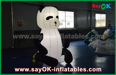 Durable Custom Inflatable Products , Animal Inflatable Panda Cartoon For Advertising