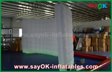 Inflatable Led Photo Booth White Oxford Fabric Inflatable Event / Wedding Photo Booth Kiosk SGS