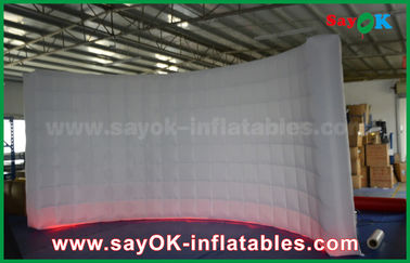 Inflatable Led Photo Booth White Oxford Fabric Inflatable Event / Wedding Photo Booth Kiosk SGS