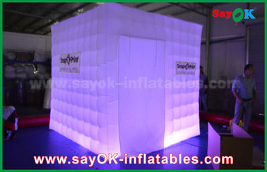 Inflatable Party Tent Portable Inflatable Led Cube Photo Booth Props Fire-Resisitant