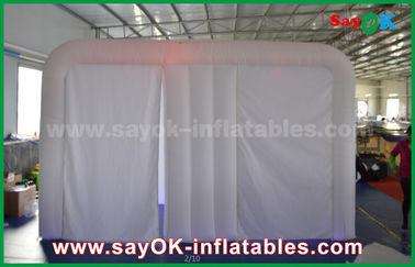 Inflatable Party Tent Giant White 4mL Oxford Cloth Inflatable Photo Booth Tent With LED Light
