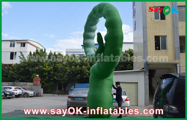 Advertising Inflatable Green Oxford Cloth Inflatable Cartoon Characters /  Inflatable Caterpillar