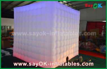 Inflatable Party Tent Green Color Inflatable Led Photo Booth For Wedding / Club / Party