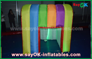 Inflatable Party Tent Rainbow Colorful Colors Inflatable Photo Booth Props Portable Inflatable Tent