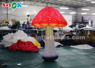 2m 16 Color LED Light Mushroom Inflatable Lighting Decoration For Advertising