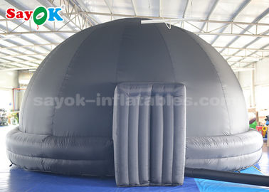 Black 5m Diameter Inflatable Planetarium Dome Tent For Science Dispaly