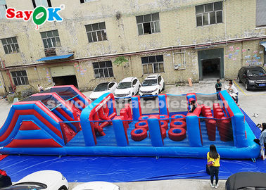 Inflatable Obstacle Course PVC Long Inflatable Obstacle Game For Outdoor Sports , Amusement Park